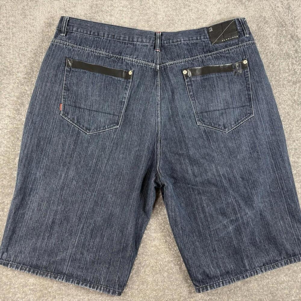 SEANJOHN Mens Navy Colored Logo Graphic Shorts 48 B (3XL)